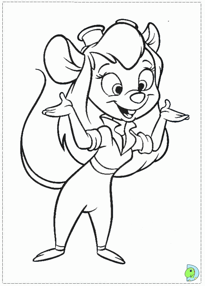 Download Kids Page: Chip And Dale Coloring Pages
