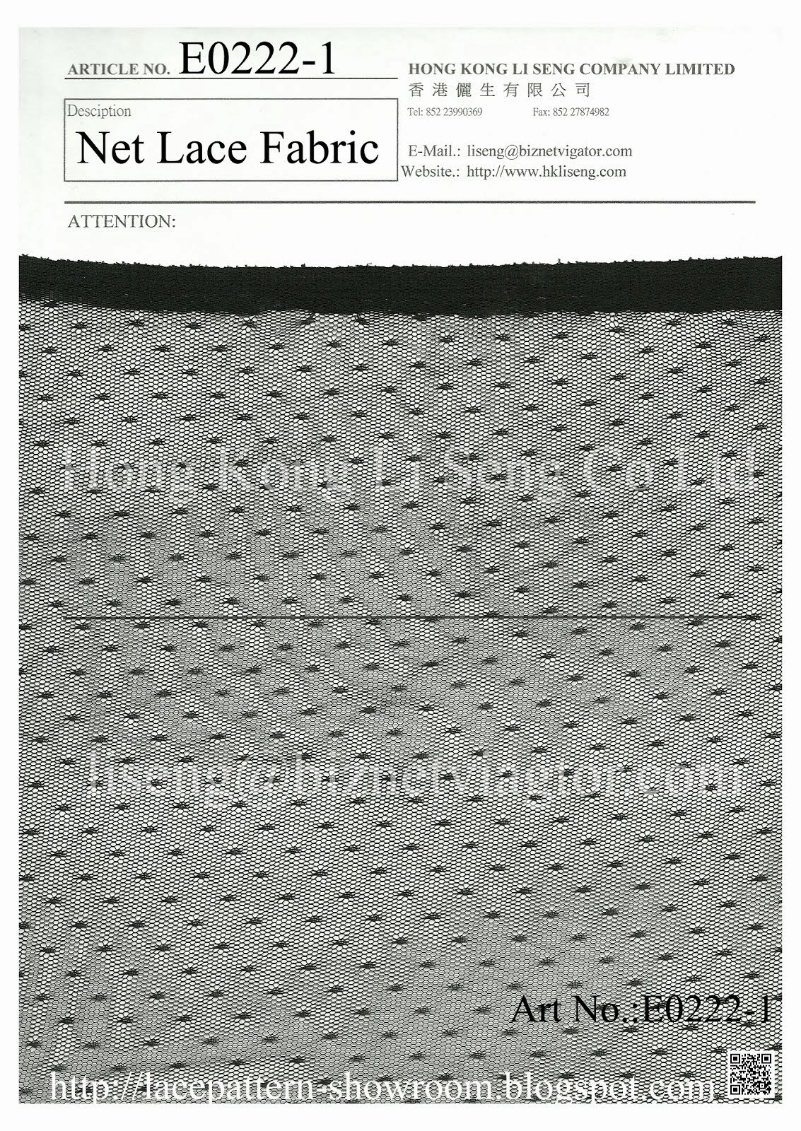 Black Net Lace Fabric Wholesale and Supplier - Hong Kong Li Seng Co ltd