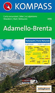 Carta escursionistica n. 070. Trentino, Veneto. Parco naturale Adamello-Brenta 1:40.000