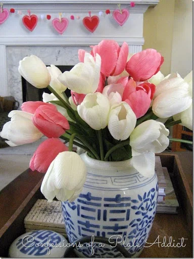 CONFESSIONS OF A PLATE ADDICT Simple Valentine Mantel
