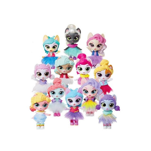 Les 12 figurines Kitten Catfé Purrista de la saison 1.