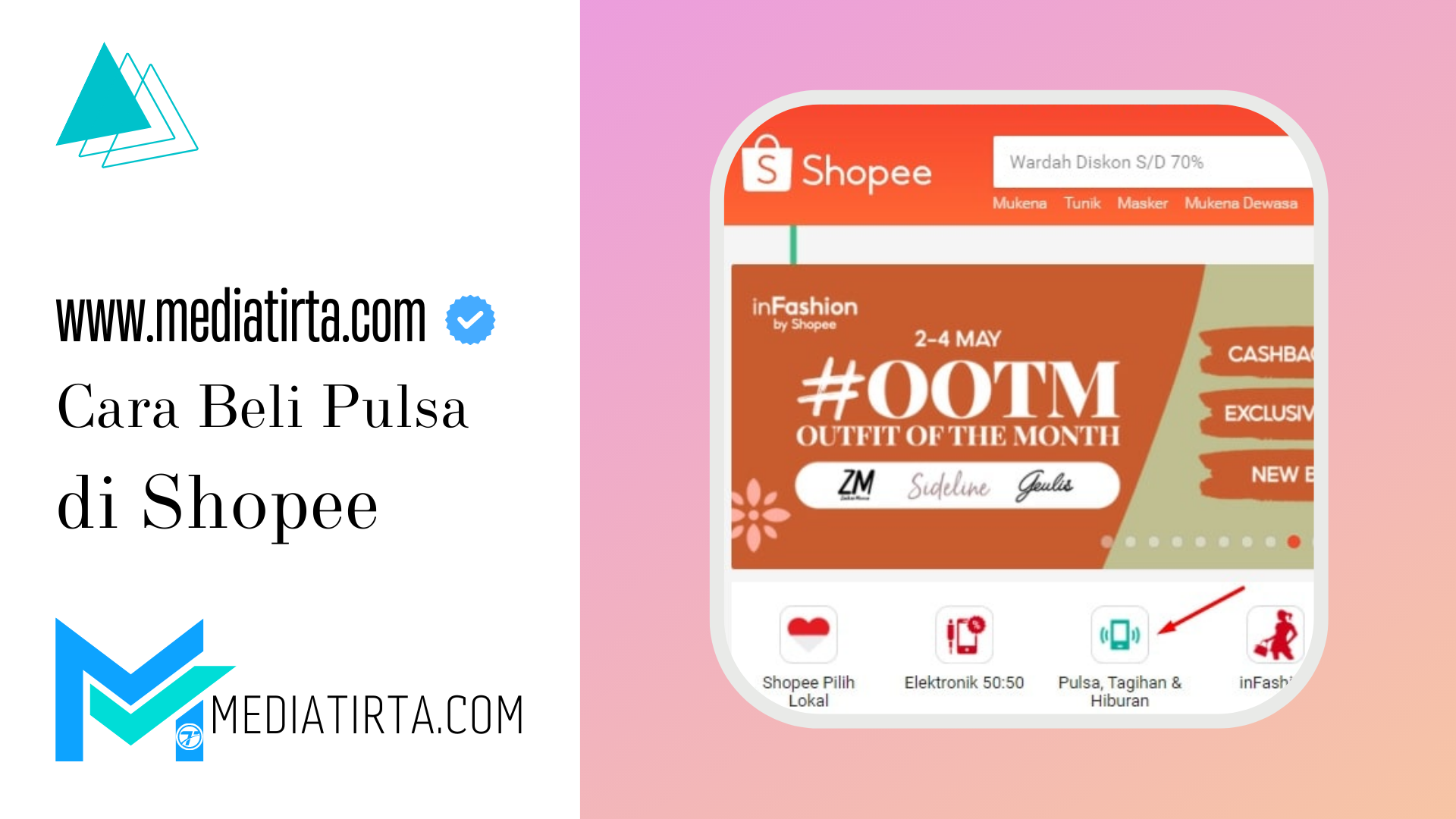 Cara Beli Pulsa di Shopee