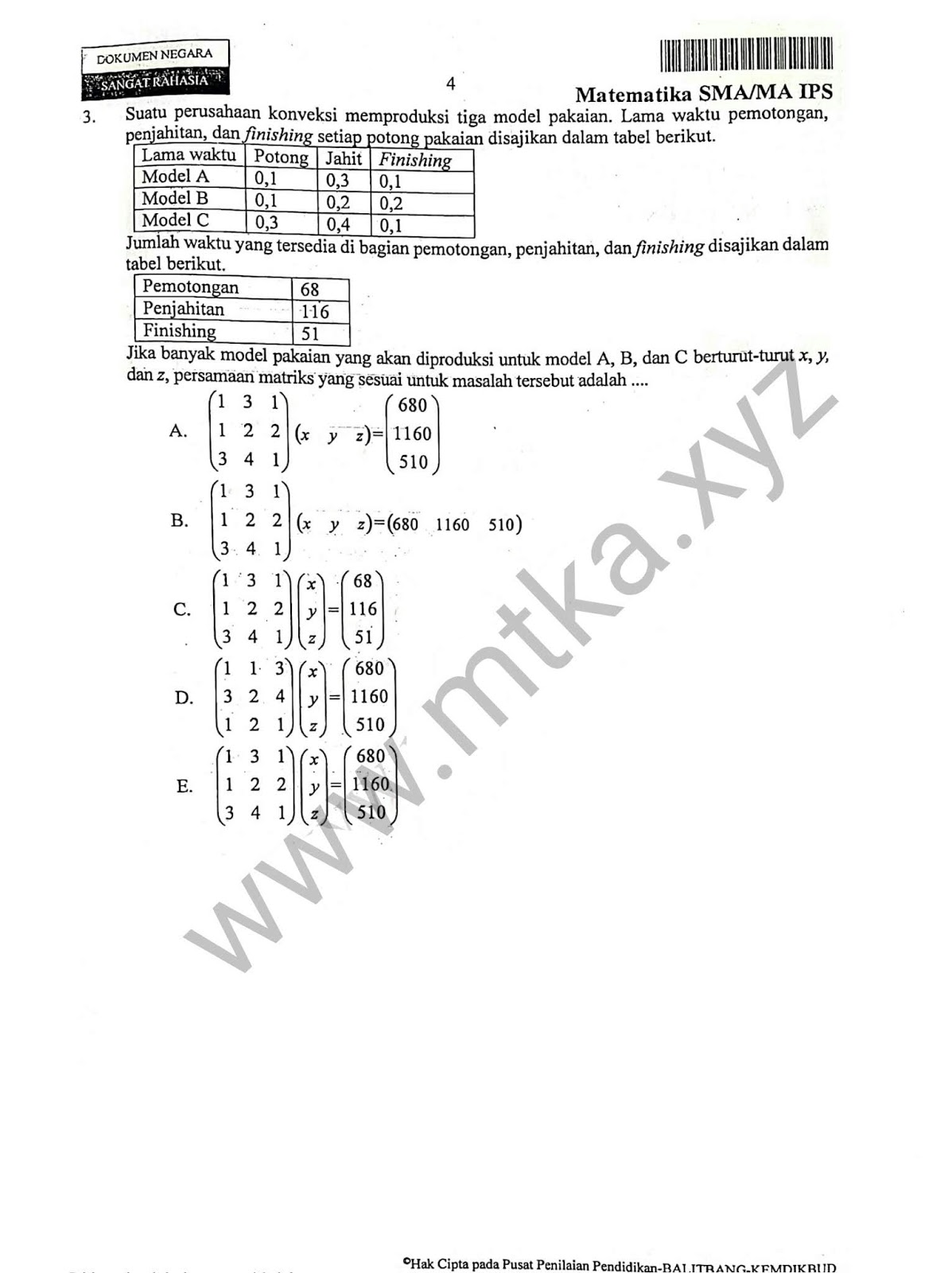 Pilihan Ganda Contoh Soal Induksi Matematika Kelas 11
