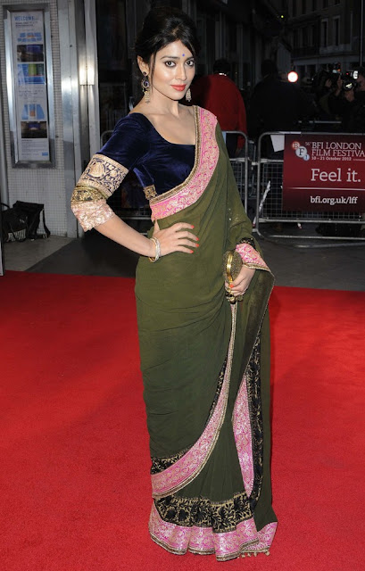 1227 - South Actress Shriya Saran at Midnight's Children' premiere at the BFI London Film Festival 