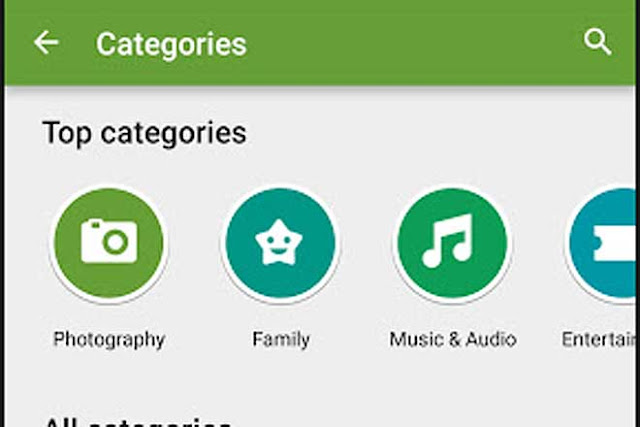 new play store categories