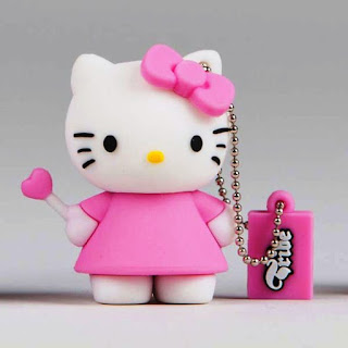 Gambar Flashdisk Berkarakter Pink Hello Kitty