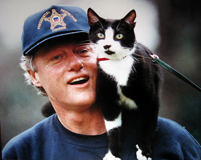 Bill Clinton dan Socks kucing kesayangannya