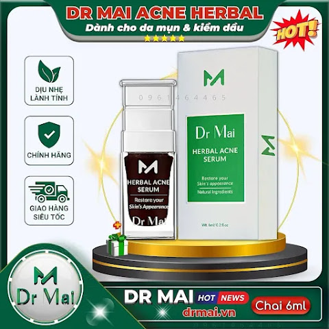 Dr Mai Acne Herbal trị mụn, kiềm dầu, giảm sưng viêm