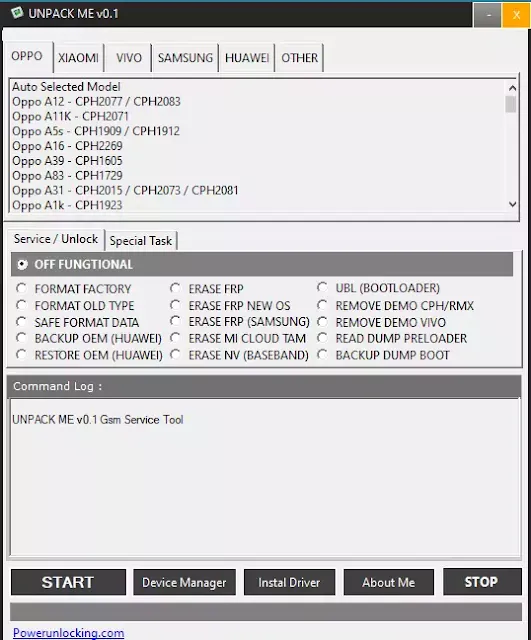 Unpack ME V0.1 MTK Unlock Tool