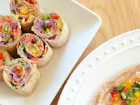 Rainbow Hummus Rolls