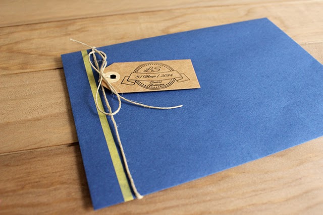 invitaciones de boda originales sobres azul marino hermanasbolenashop