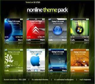 Nonline Theme SonyEricsson Windows 7 ALL iN One 21 in 1 32 & 64 BiT