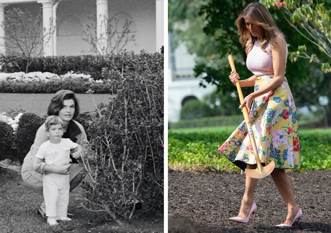  Melania Trump destroys the garden designed by Jacqueline Kennedy