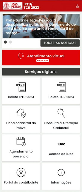 Prefeitura de João Pessoa cria aplicativo e facilita acesso do contribuinte a dados de IPTU e TCR