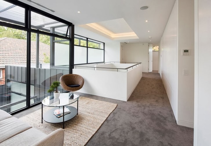 Hallways in Contemporary Style Home by Domoney Architecture