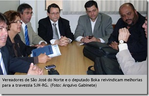 Vereadores de São José do Norte e o deputado Boka reivindicam melhorias para a travessia SJN-RG