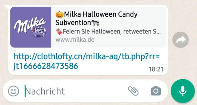 Attention nouvelle arnaque Halloween sur WhatsApp