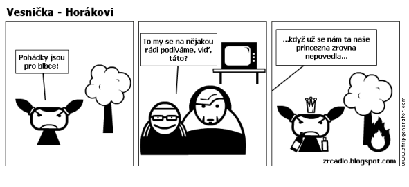 Komiks Vesnička - Horákovi