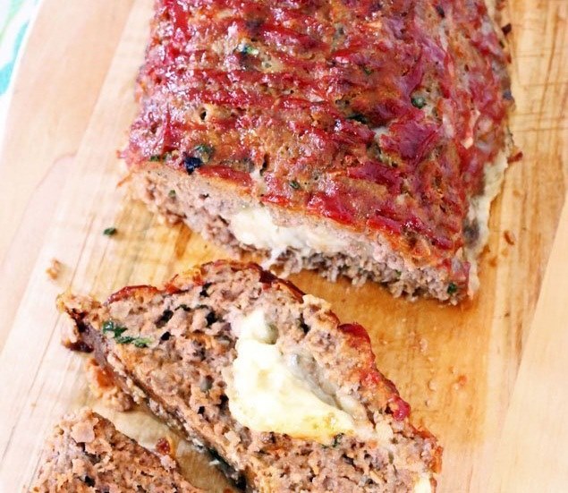 Cheese-stuffed Meat Loaf Recipe