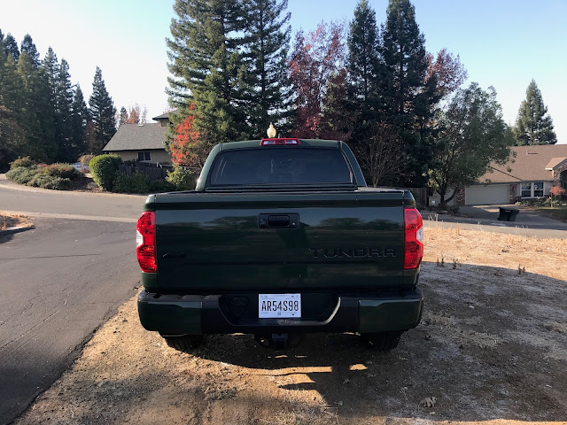 Rear view of 2020 Toyota Tundra TRD Pro CrewMax