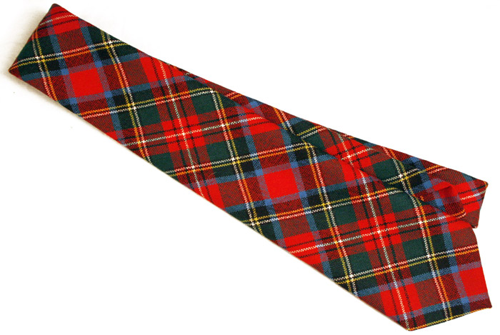 bright red wool tartan