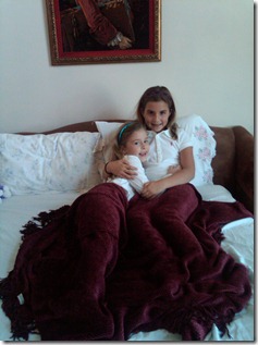 Sophia's first slumber party!