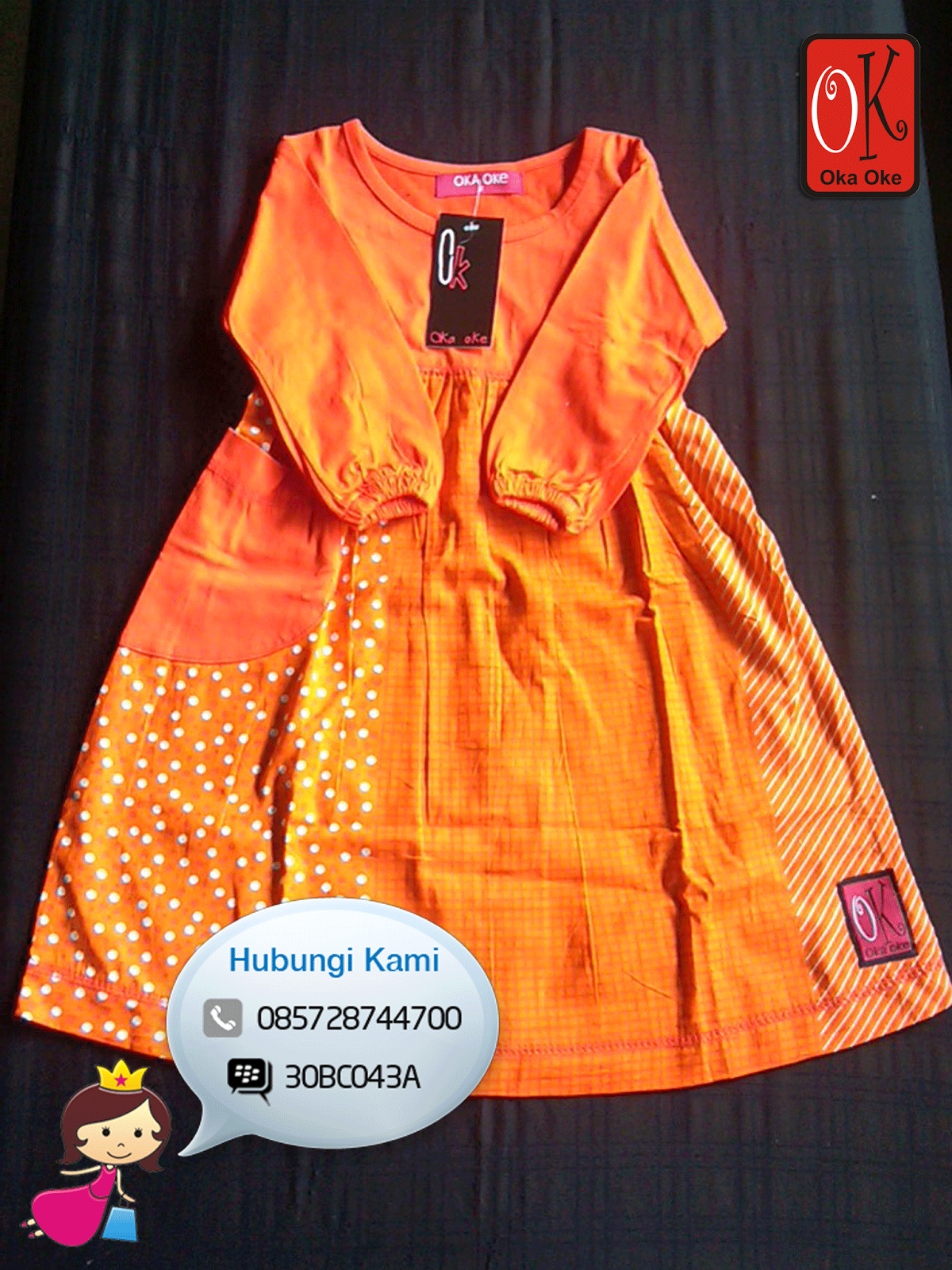  Baju  Warna Orange  baju  batik  kombinasi warna hitam dan 