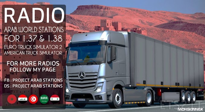 [ETS2 1.38] MohSkinner – Radio - Arab World Stations 1.6