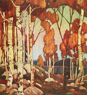 Tom Thomson painting - Decorative Landscape Birches