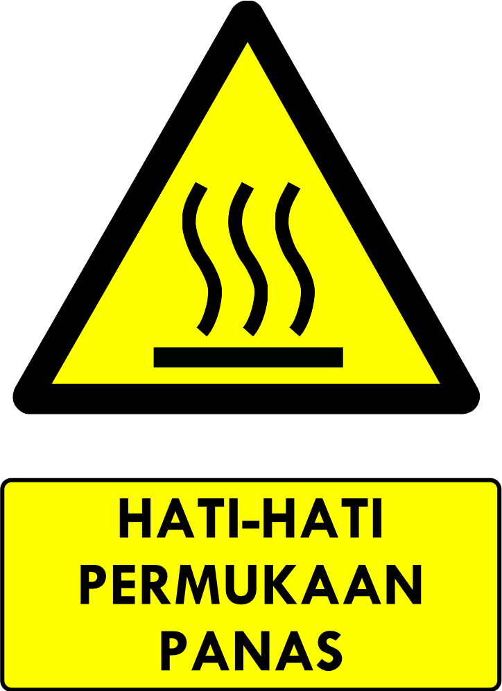 Rambu Bahaya Permukaan Panas