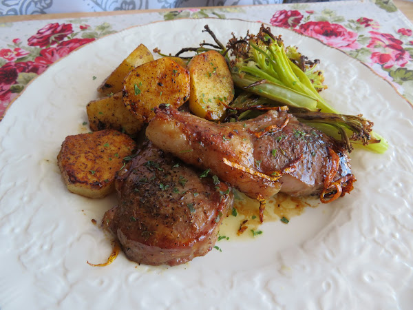 Lamb Chops with Honey, Lemon & Thyme