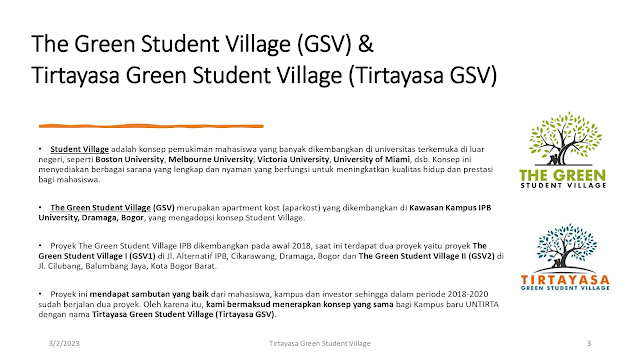 Tirtayasa Green Student Village