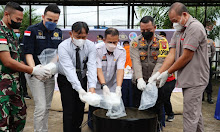 Pemusnahan 4 Kilo gram Sabu- Sabu Di pimpin Langsung Oleh Kapolres Sanggau