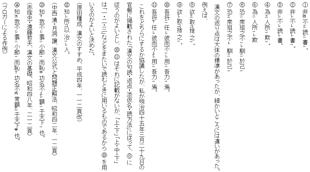 返り点に対する 括弧 の用法 レ点 に付いて