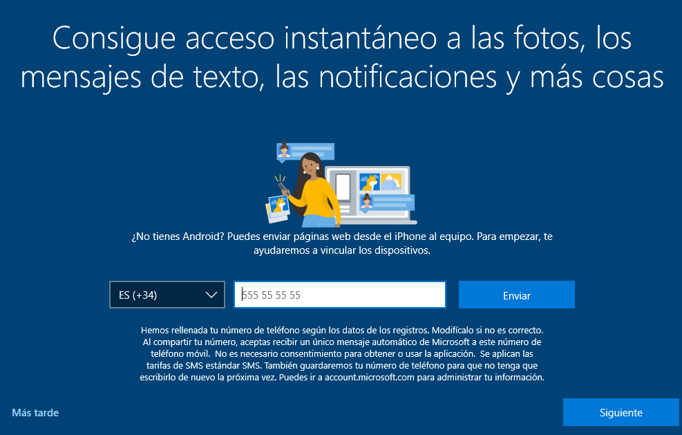 Configurar teléfono