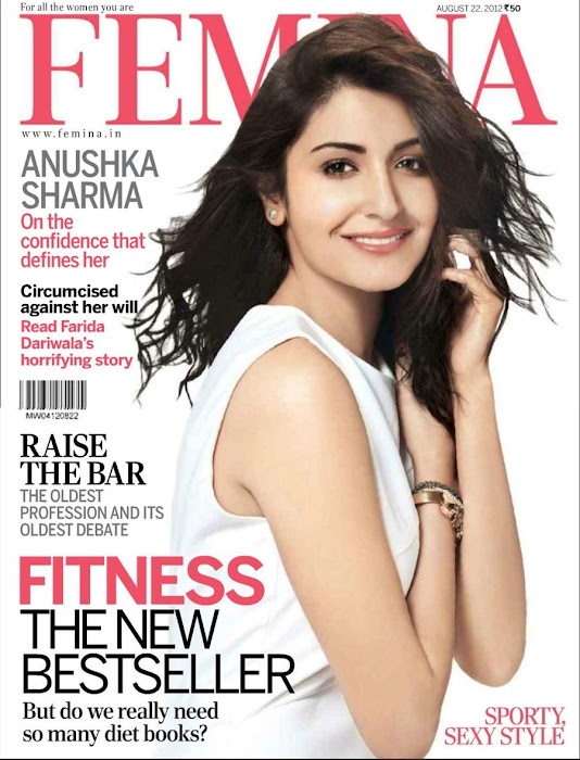 anushka sharma on the cover of femina magazine – august 2012.