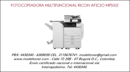 FOTOCOPIADORA MULTIFUNCIONAL RICOH AFICIO MP5002