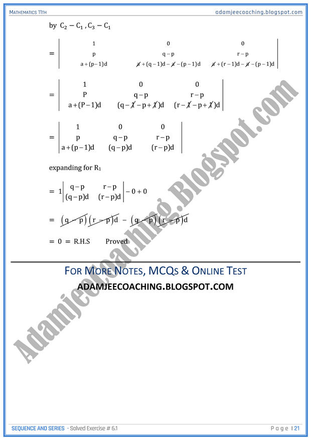 sequence-and-series-exercise-6-1-mathematics-11th