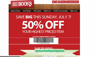 Free Printable Half Price Books Coupons