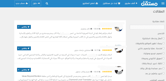 مستقل للربح من كتابة المقالات