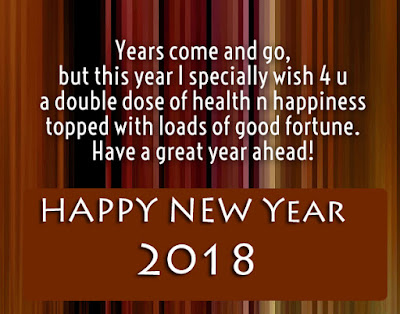 Happy New Year 2018 Wishes English Short 160 Words