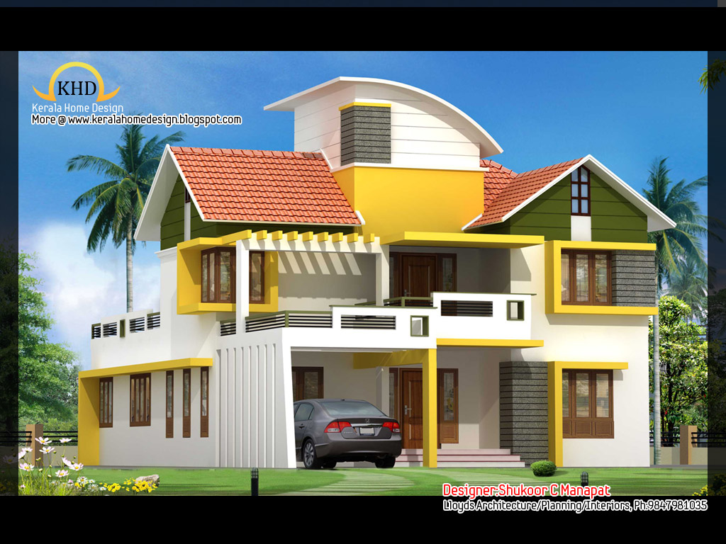 2563 Sq Ft Contemporary And Kerala Style Architecture Cool