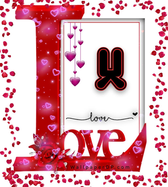 Beautiful Love Frame Unique Design A to Z alphabets Dpz