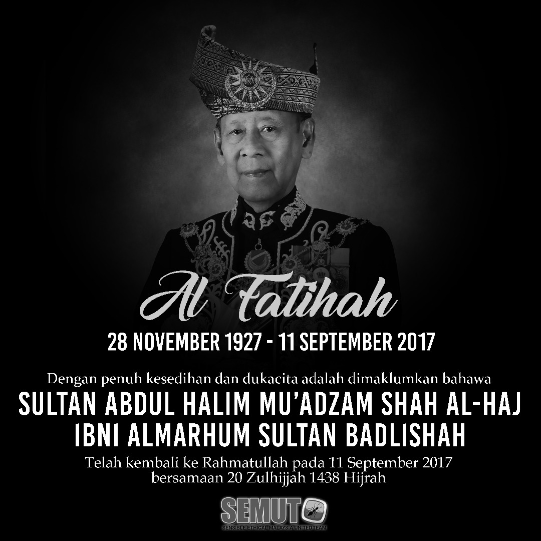Almarhum Tuanku Halim, Sultan yang baik; Lagi dihormati ...