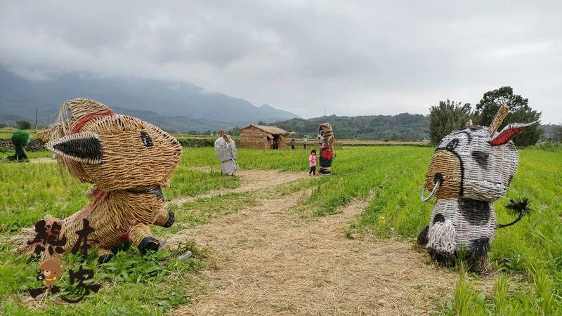 花蓮富里鄉農會稻草人暨沙雕展｜進擊的巨人來襲