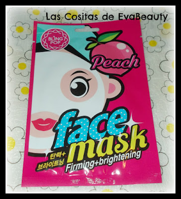 Mascarilla de melocotón de Bling Pop