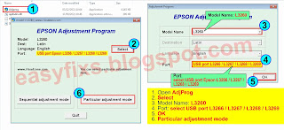 How to use AdjProg Epson L3266, L3267, L3268, L3269