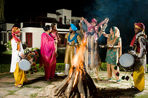 The celebration of Lohri Day marks the end of winter.