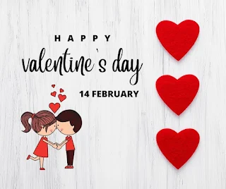 Image of romantic valentines day wish for girlfriend