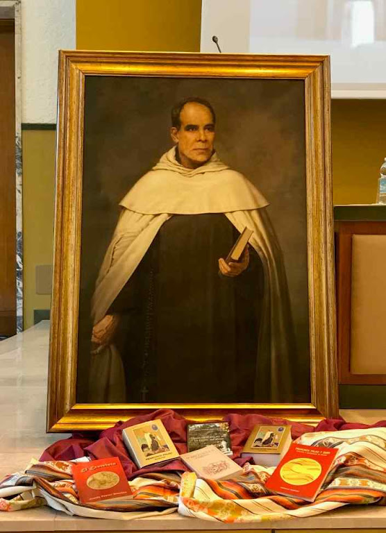 Quadro do Beato Francisco Palau em Congresso a ele dedicado no Vaticano.  Instituto Teresianum, novembro 2018